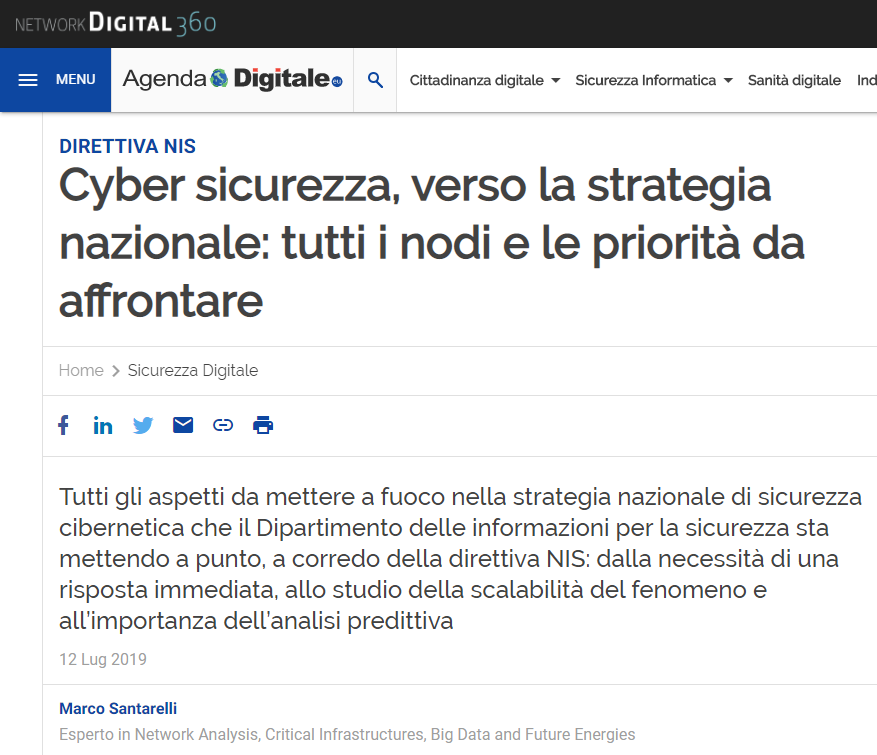 Cyber sicurezza Agenda digitale Cyber sicurezza su Agenda digitale
