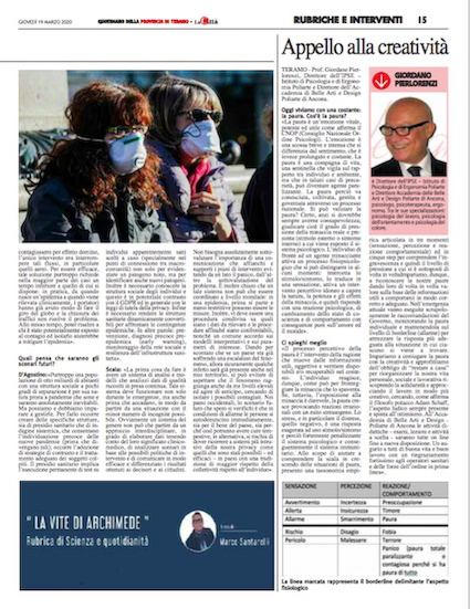 Marco Santarelli La Città 19-03-2020 