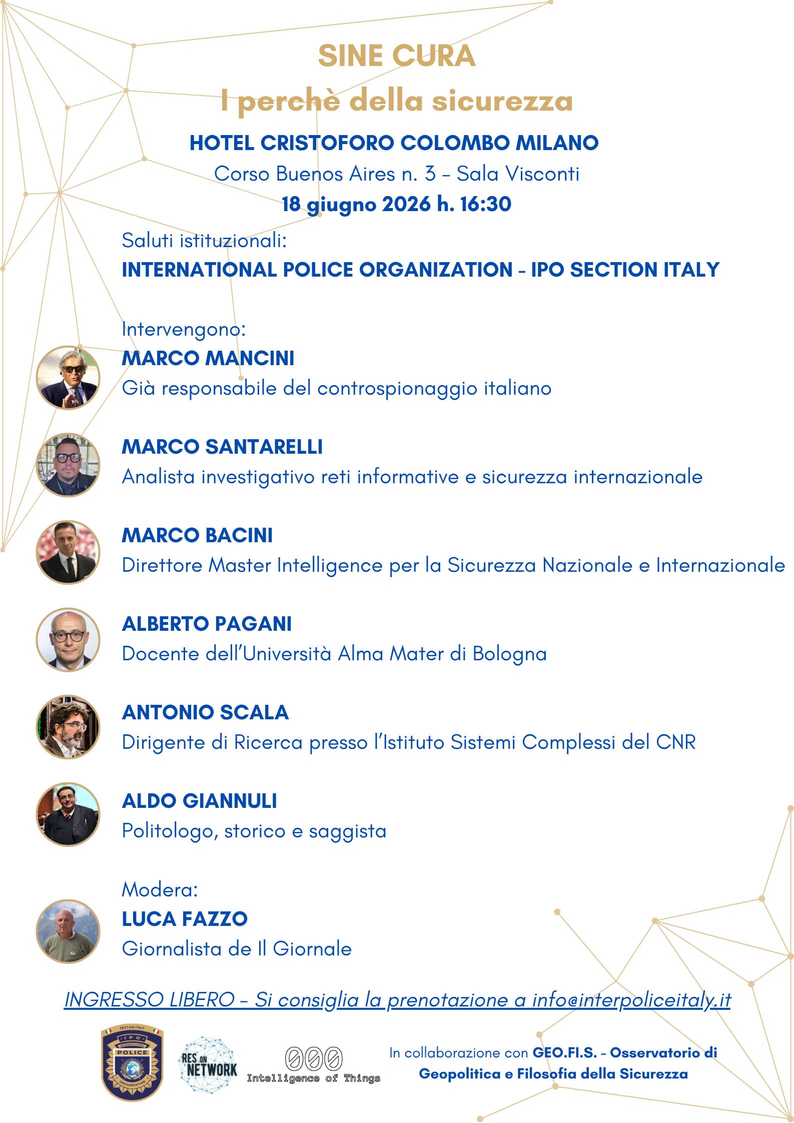 Sine Cura. I perché della sicurezza - Milano