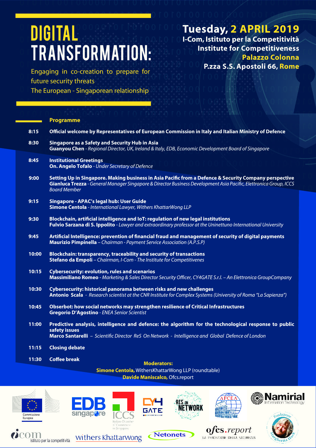Digital Transformation convegno roma future security 